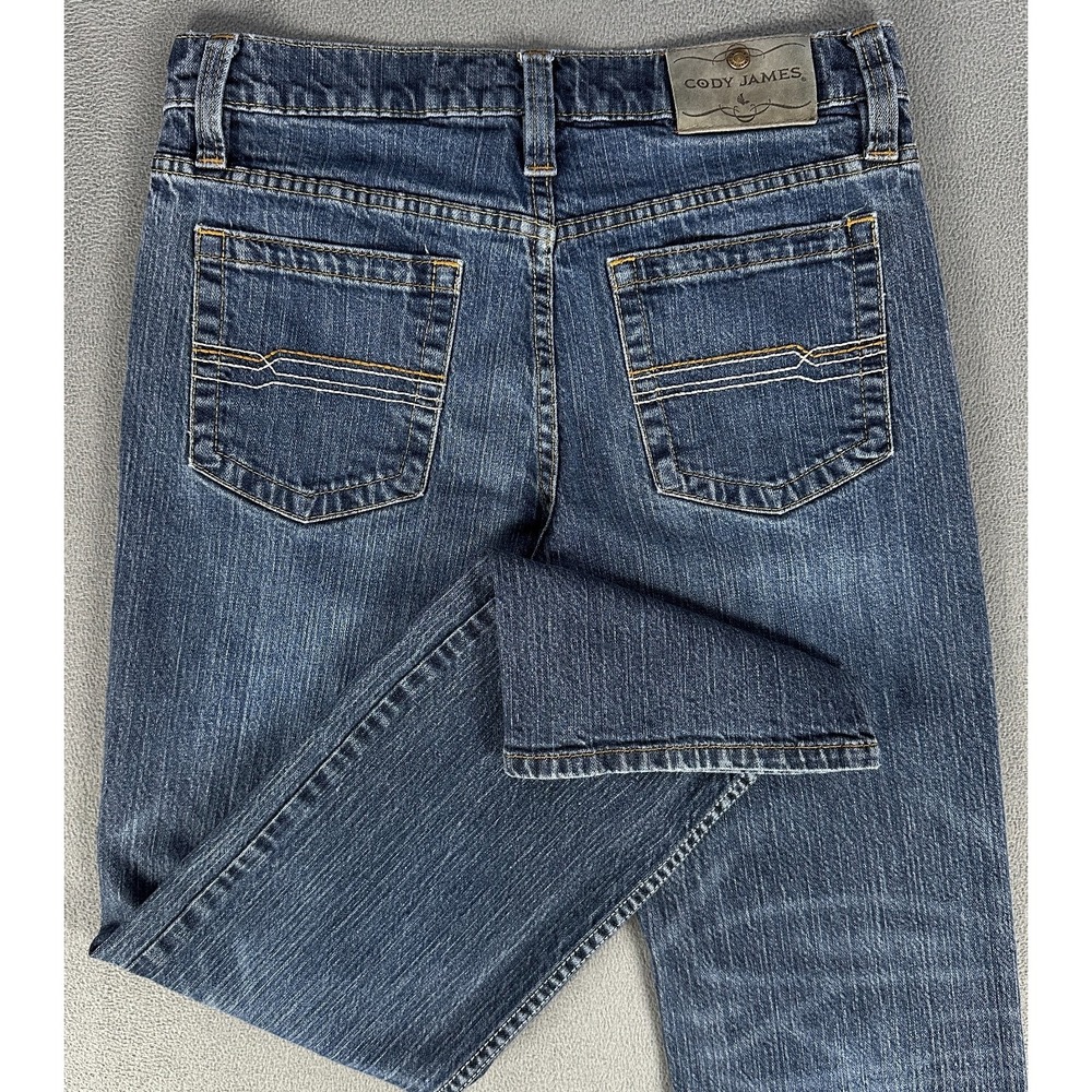Cody James Jeans Mens 30x30 Blue Jackson Slim Straight Distressed Western Denim